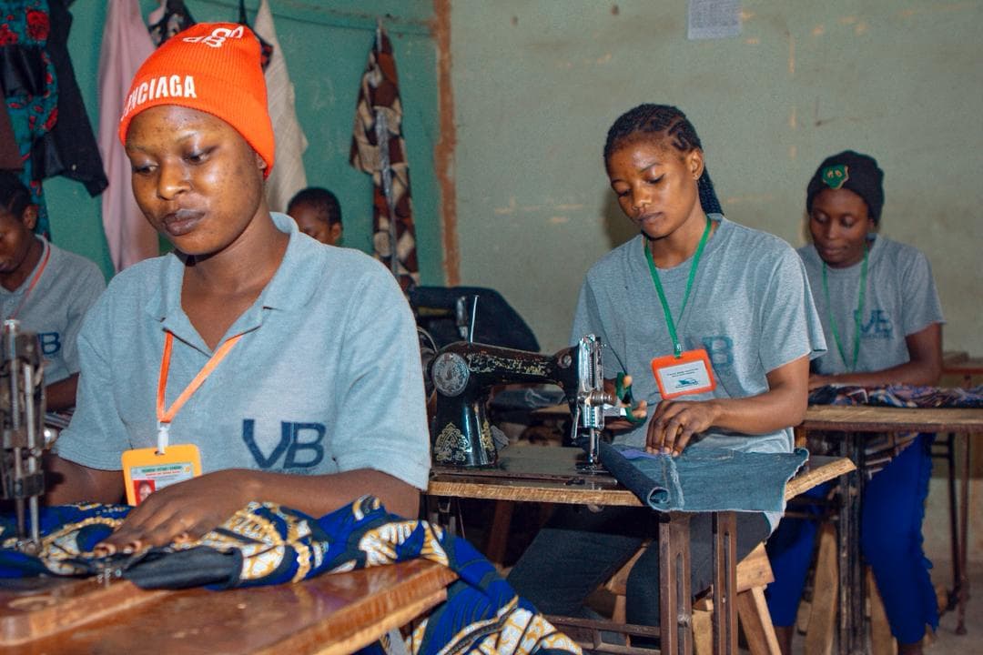 Hands-on training in fashion design and textile work.
